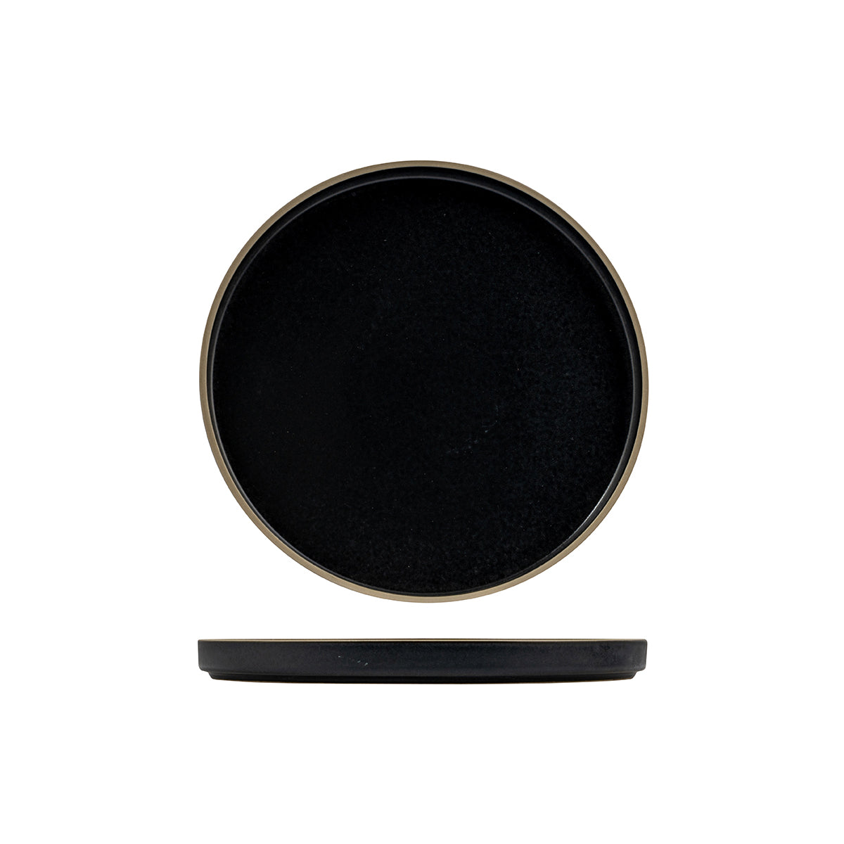 946723 Luzerne Mod Midnight Stackable Plate 235mm Globe Importers Adelaide Hospitality Supplies