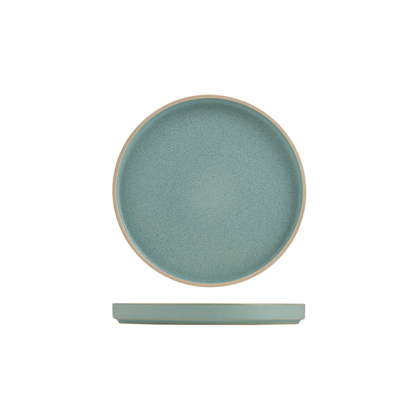 946816 Luzerne Mod Frosted Blue Stackable Plate 160mm Globe Importers Adelaide Hospitality Supplies