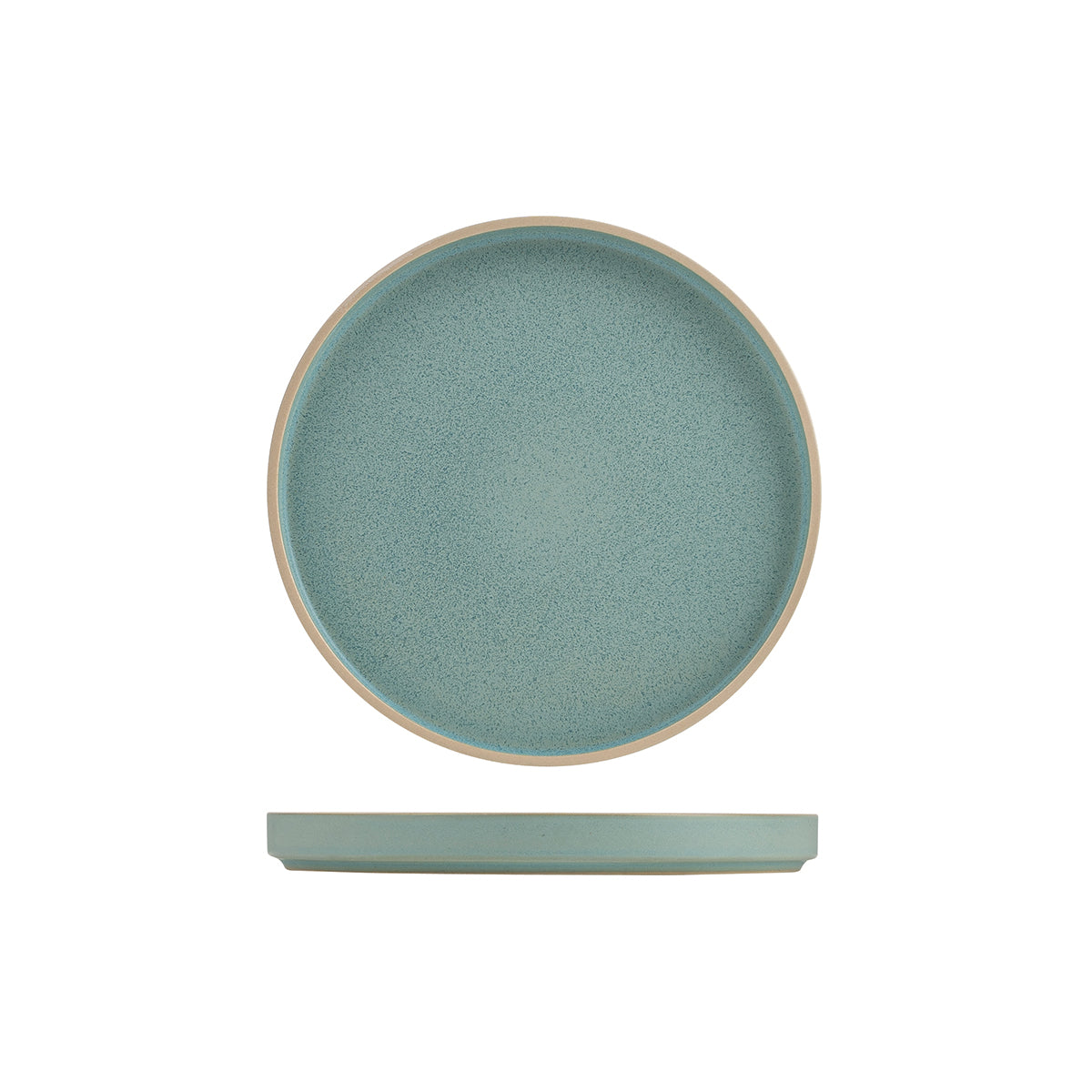 946820 Luzerne Mod Frosted Blue Stackable Plate 200mm Globe Importers Adelaide Hospitality Supplies