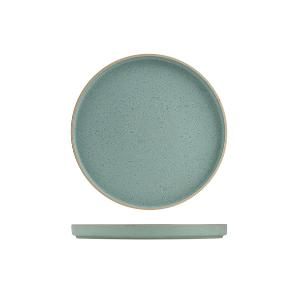 946823 Luzerne Mod Frosted Blue Stackable Plate 235mm Globe Importers Adelaide Hospitality Supplies