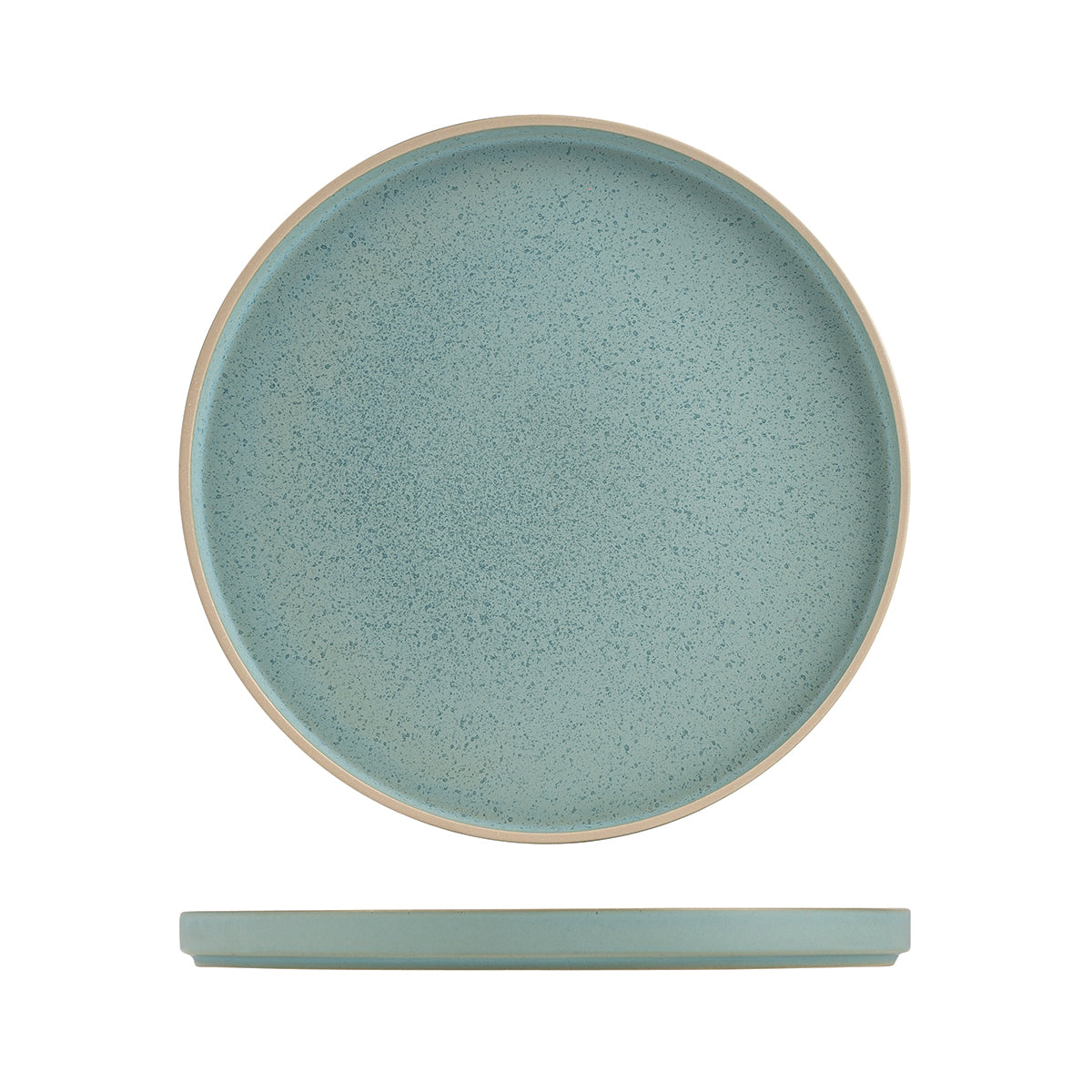 946827 Luzerne Mod Frosted Blue Stackable Plate 270mm Globe Importers Adelaide Hospitality Supplies