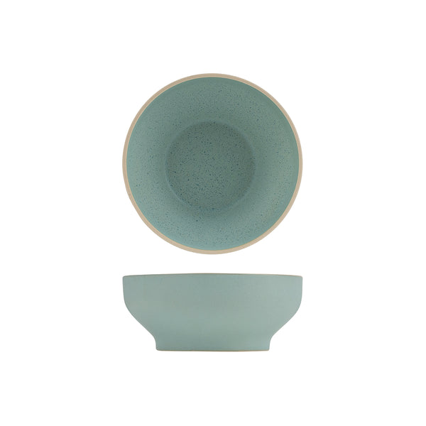 946841 Luzerne Mod Frosted Blue Round Bowl 160x68mm / 630ml Globe Importers Adelaide Hospitality Supplies