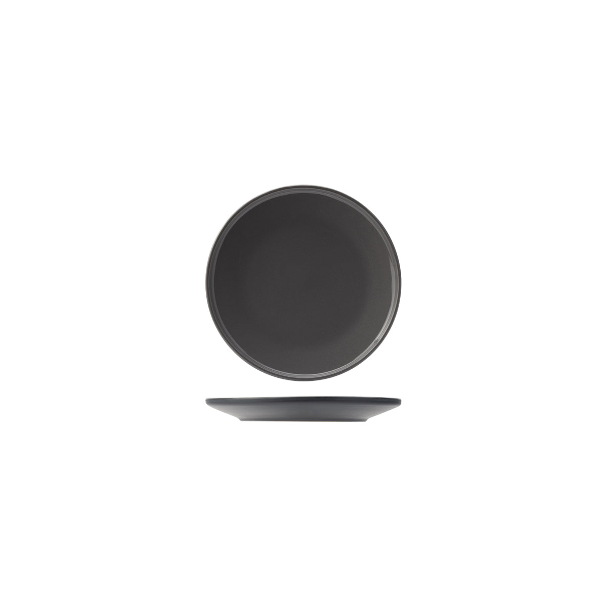 72.952107 Utopia Core Slate Stoneware Round Plate 175mm Globe Importers Adelaide Hospitality Supplies