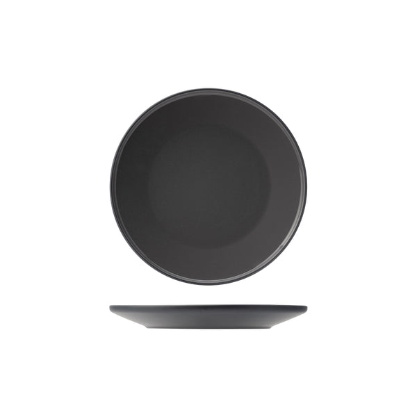 72.952109 Utopia Core Slate Stoneware Round Plate 225mm Globe Importers Adelaide Hospitality Supplies
