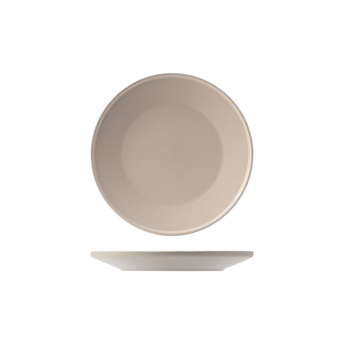 72.952209 Utopia Core Stone Stoneware Round Plate 225mm Globe Importers Adelaide Hospitality Supplies