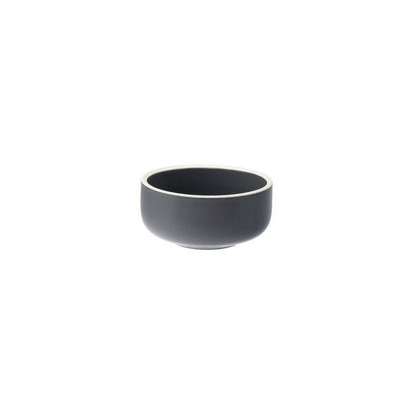 72.954024 Utopia Forma Charcoal Porcelain Round Bowl 120mm / 390ml Globe Importers Adelaide Hospitality Supplies