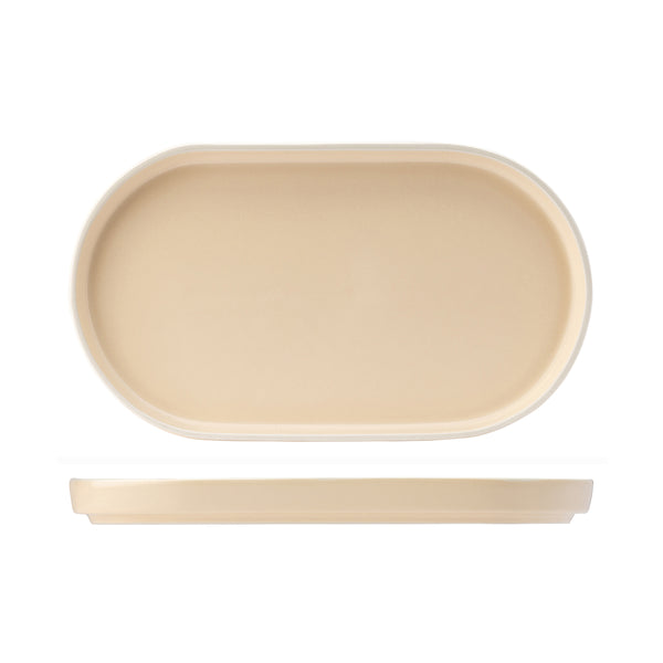 72.954231 Utopia Forma Vanilla Porcelain Oval Platter 310mm Globe Importers Adelaide Hospitality Supplies