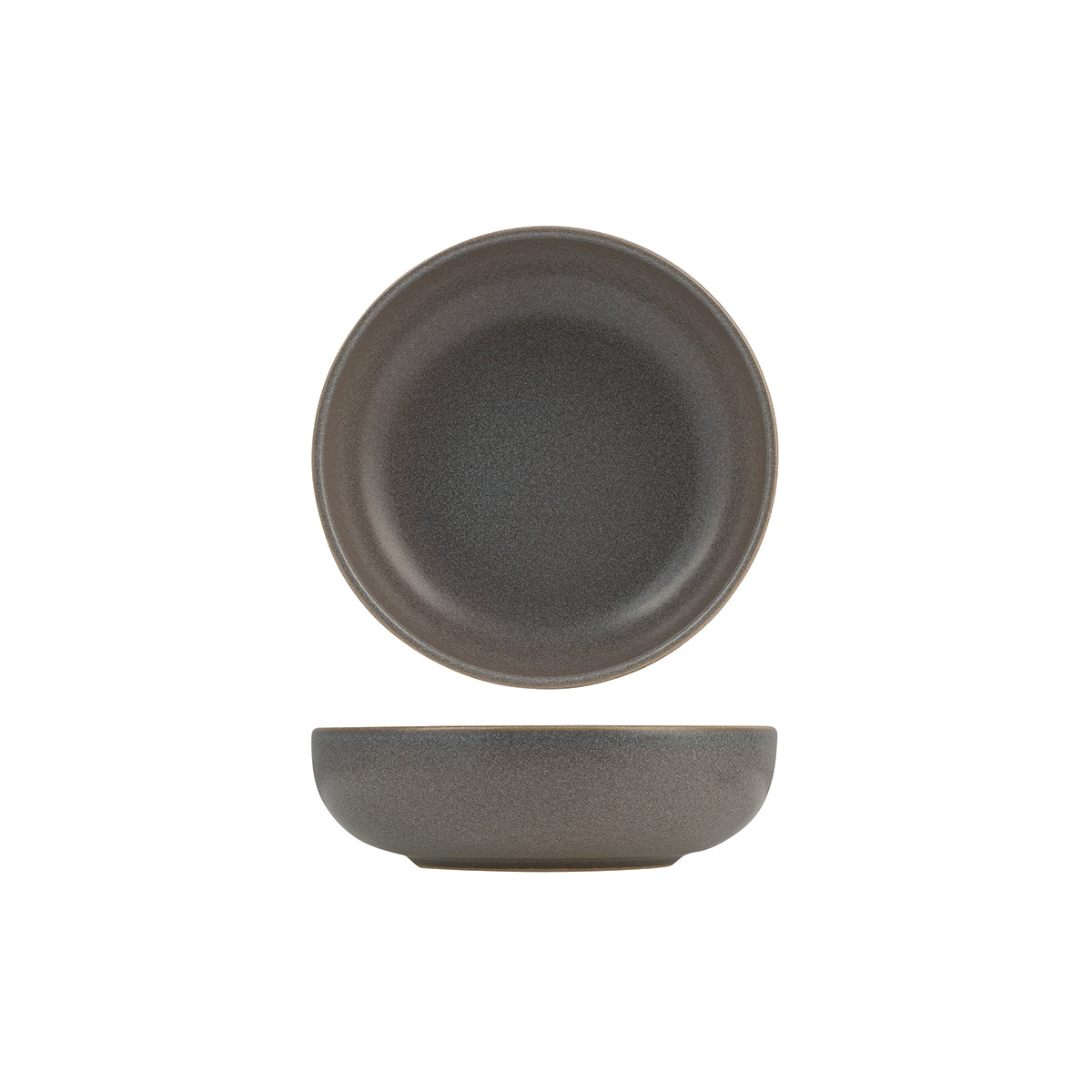 72.959025 Eclipse Uno Light Grey Round Walled Bowl 160mm / 550ml Globe Importers Adelaide Hospitality Supplies
