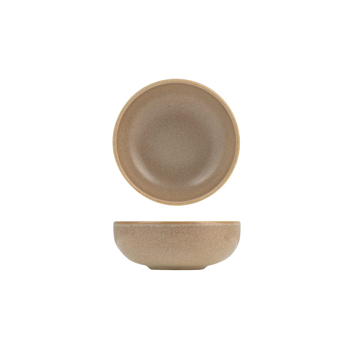 72.959124 Eclipse Uno Taupe Round Walled Bowl 125mm / 350ml Globe Importers Adelaide Hospitality Supplies