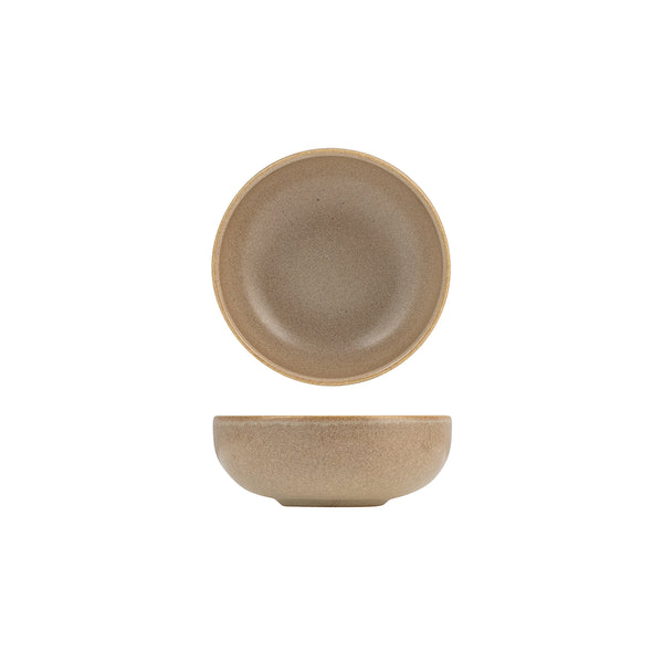 72.959124 Eclipse Uno Taupe Round Walled Bowl 125mm / 350ml Globe Importers Adelaide Hospitality Supplies