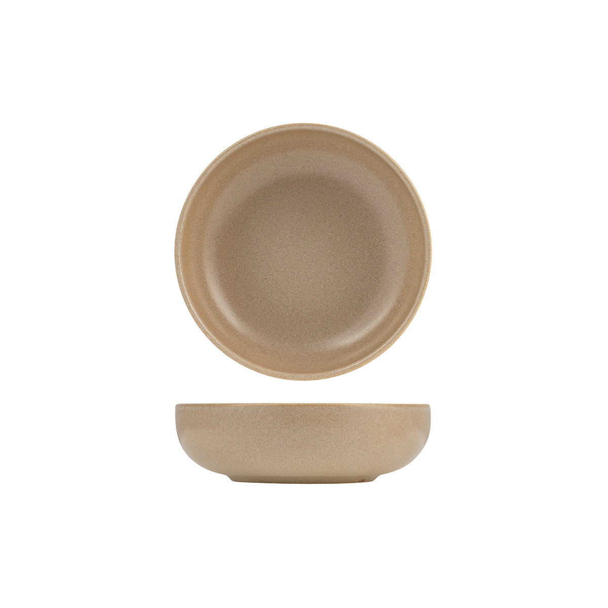 72.959125 Eclipse Uno Taupe Round Walled Bowl 160mm / 550ml Globe Importers Adelaide Hospitality Supplies