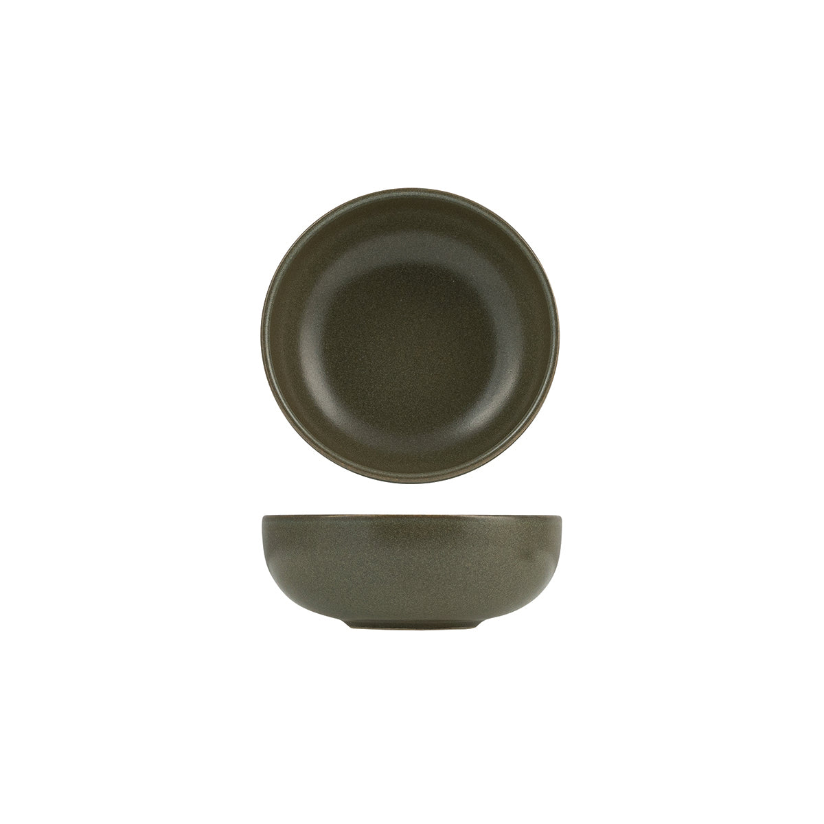 72.959224 Eclipse Uno Green Round Walled Bowl 125mm / 350ml Globe Importers Adelaide Hospitality Supplies