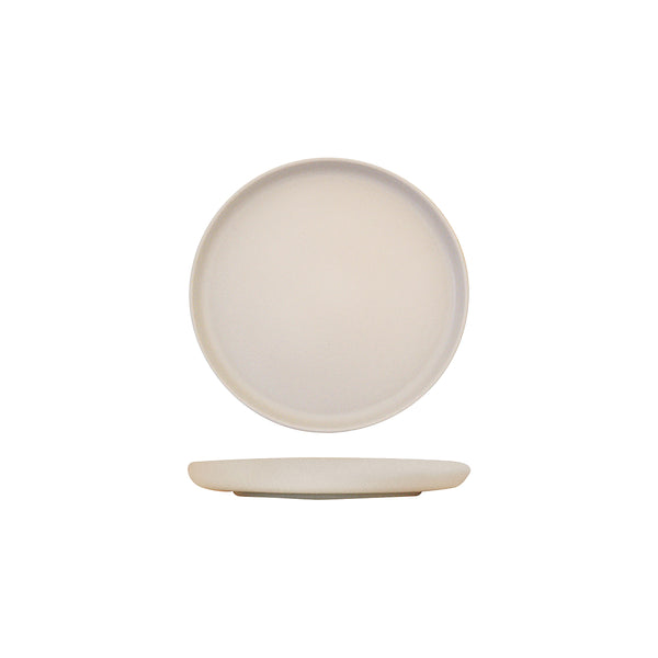 72.959406 Eclipse Uno Cream Round Walled Plate 175x23mm Globe Importers Adelaide Hospitality Supplies