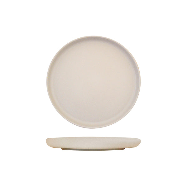 72.959408 Eclipse Uno Cream Round Walled Plate 220x30mm Globe Importers Adelaide Hospitality Supplies