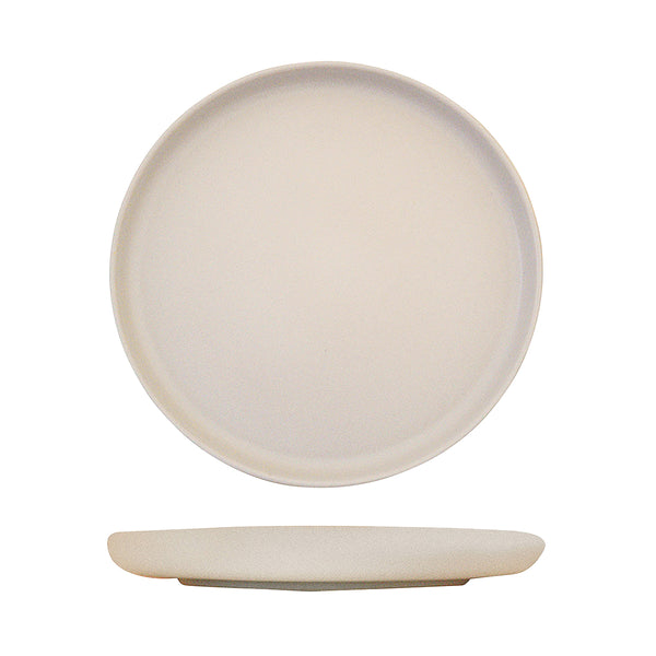 72.959411 Eclipse Uno Cream Round Walled Plate 280x30mm Globe Importers Adelaide Hospitality Supplies