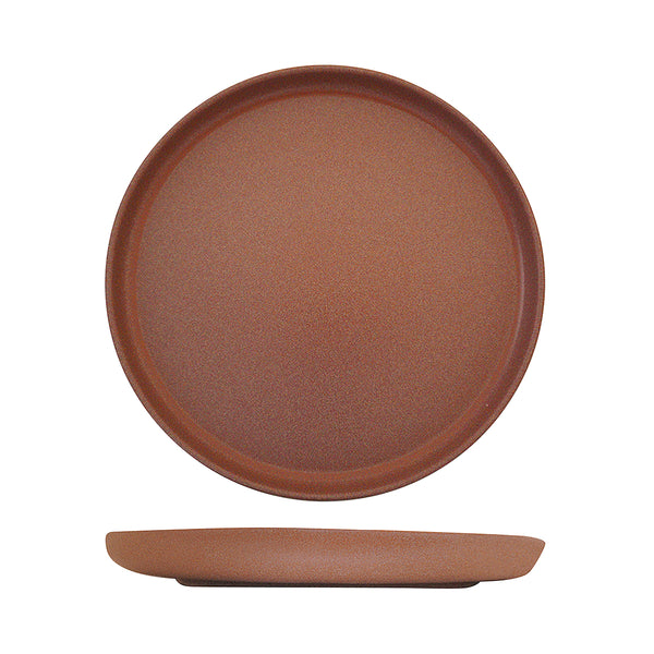 72.959511 Eclipse Uno Brown Round Walled Plate 280x30mm Globe Importers Adelaide Hospitality Supplies