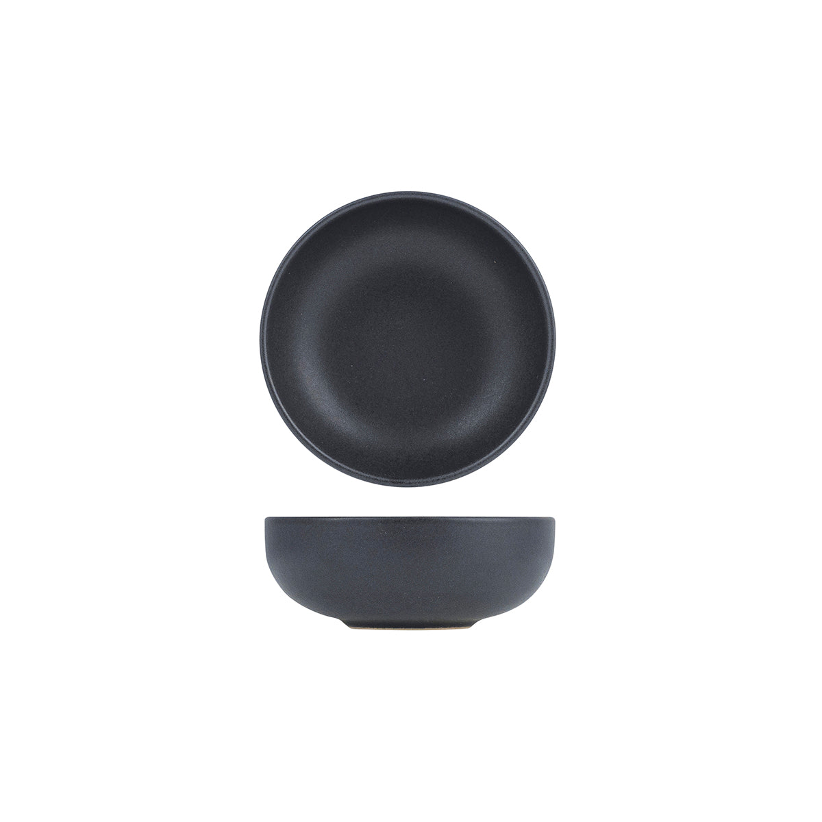 72.959824 Eclipse Uno Black Round Walled Bowl 125mm / 350ml Globe Importers Adelaide Hospitality Supplies