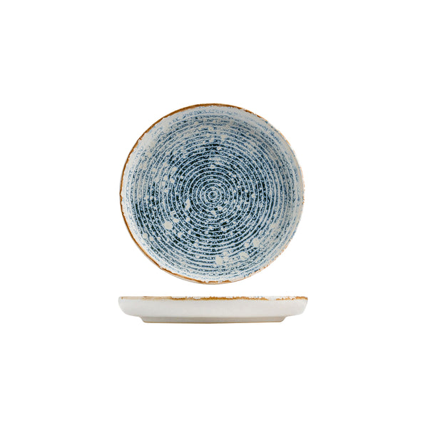 72.959911 Eclipse Duo Ripple Round Walled Plate 175x23mm Globe Importers Adelaide Hospitality Supplies