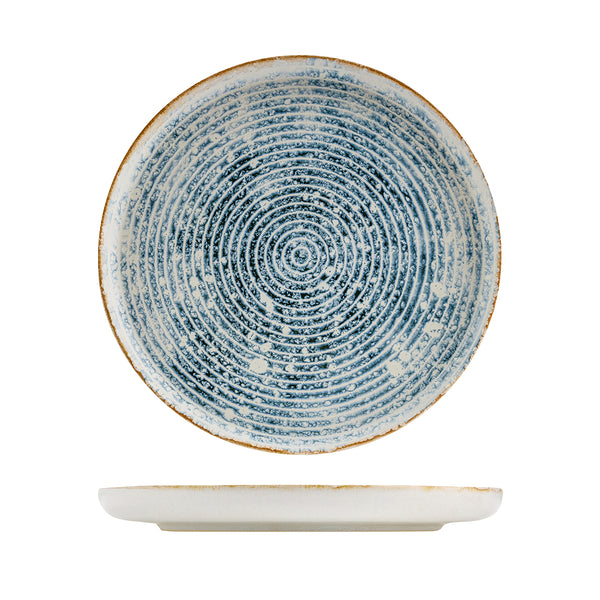 72.959913 Eclipse Duo Ripple Round Walled Plate 280x30mm Globe Importers Adelaide Hospitality Supplies