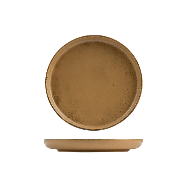 72.959942 Eclipse Duo Sandbar Round Walled Plate 220x30mm Globe Importers Adelaide Hospitality Supplies