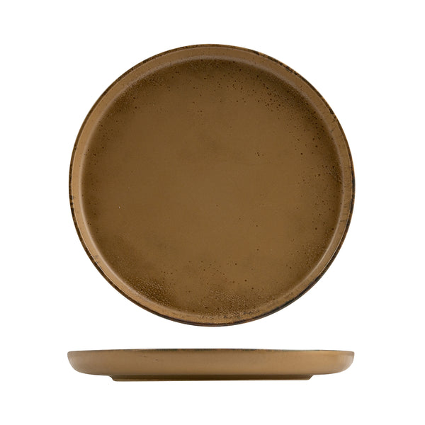 72.959943 Eclipse Duo Sandbar Round Walled Plate 280x30mm Globe Importers Adelaide Hospitality Supplies
