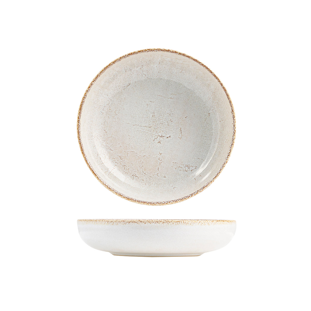 72.959977 Eclipse Duo Limestone Share Walled Bowl 220mm / 1150ml Globe Importers Adelaide Hospitality Supplies