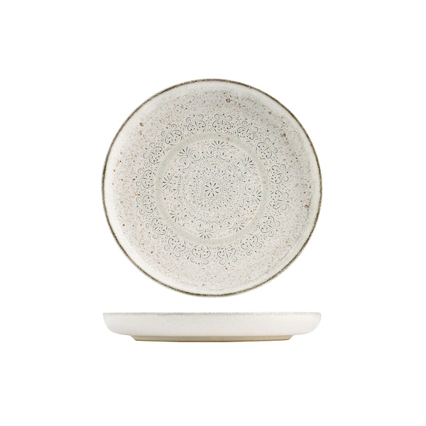 72.959982 Eclipse Duo Sahara Round Walled Plate 220x30mm Globe Importers Adelaide Hospitality Supplies