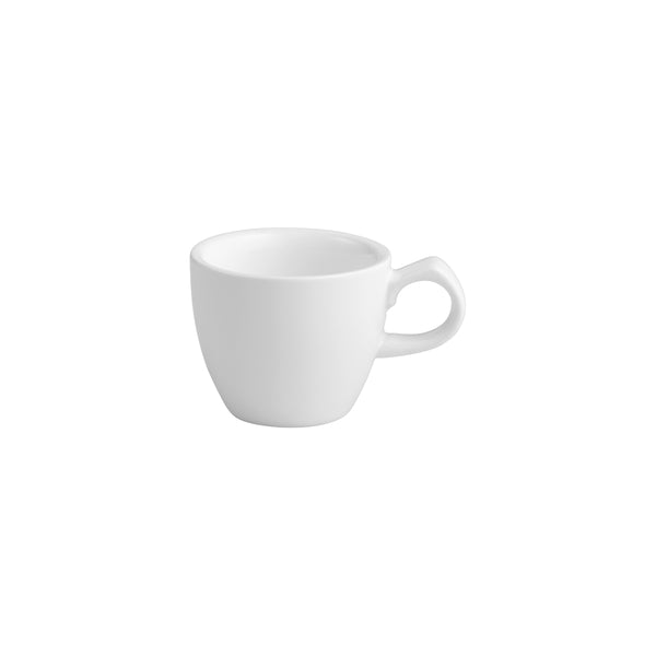 72.976089 Lusso White Espresso Cup 90ml Globe Importers Adelaide Hospitality Supplies