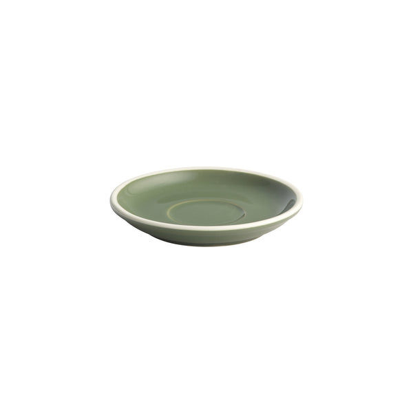 72.976089 Lusso Olive Espresso Saucer 115mm Globe Importers Adelaide Hospitality Supplies