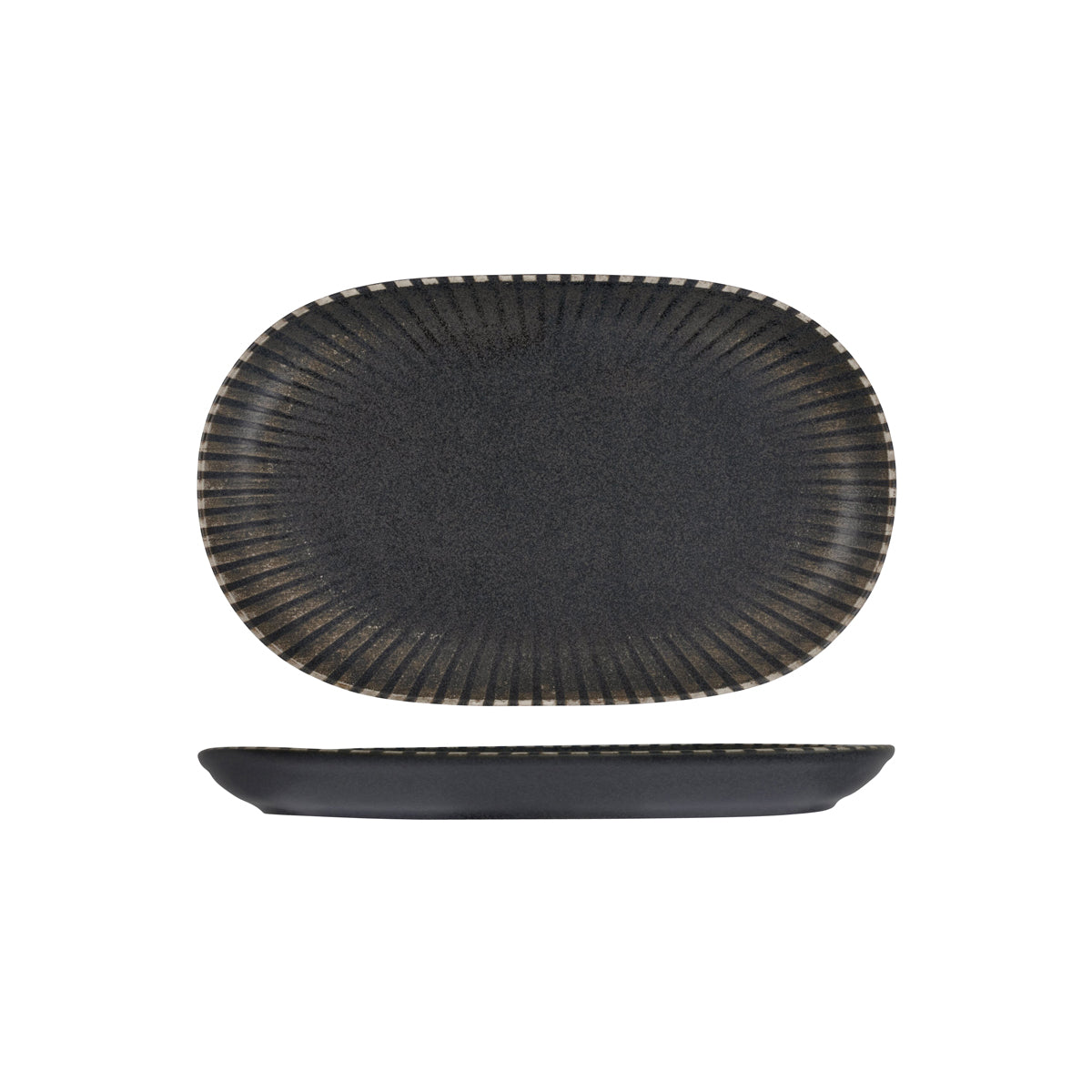 72.98810065 ID Fine Reckless Oval Coupe Platter 330x210mm Globe Importers Adelaide Hospitality Supplies