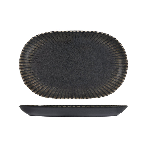 72.98810066 ID Fine Reckless Oval Coupe Platter 370x240mm Globe Importers Adelaide Hospitality Supplies