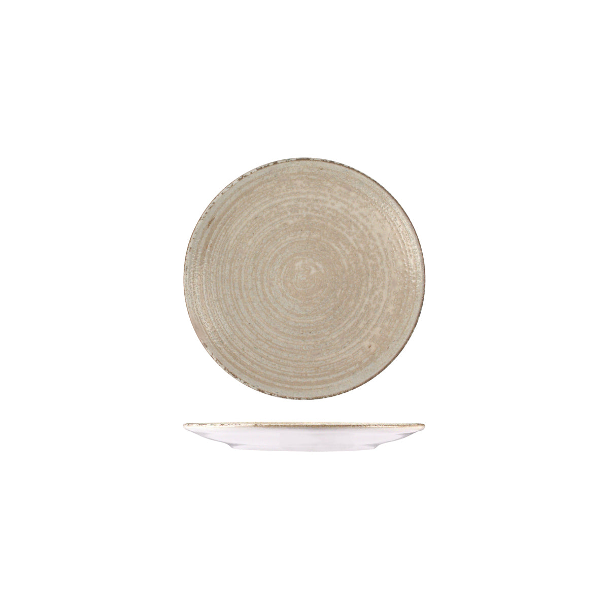 72.98810617 ID Fine Mocha Round Coupe Plate 170mm Globe Importers Adelaide Hospitality Supplies