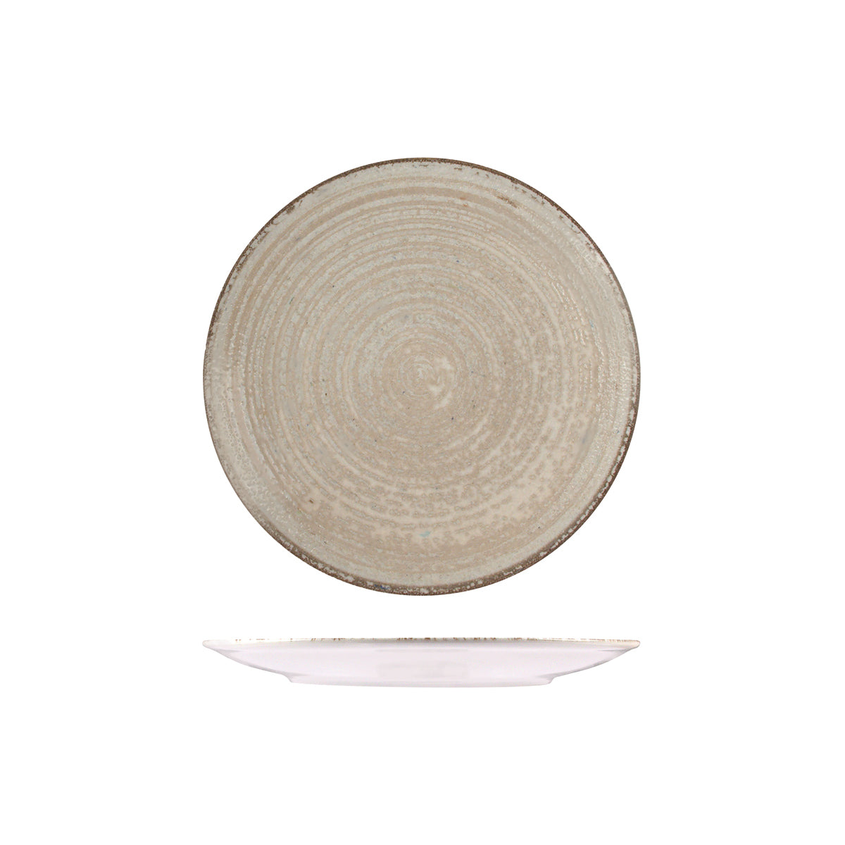 72.98810623 ID Fine Mocha Round Coupe Plate 230mm Globe Importers Adelaide Hospitality Supplies