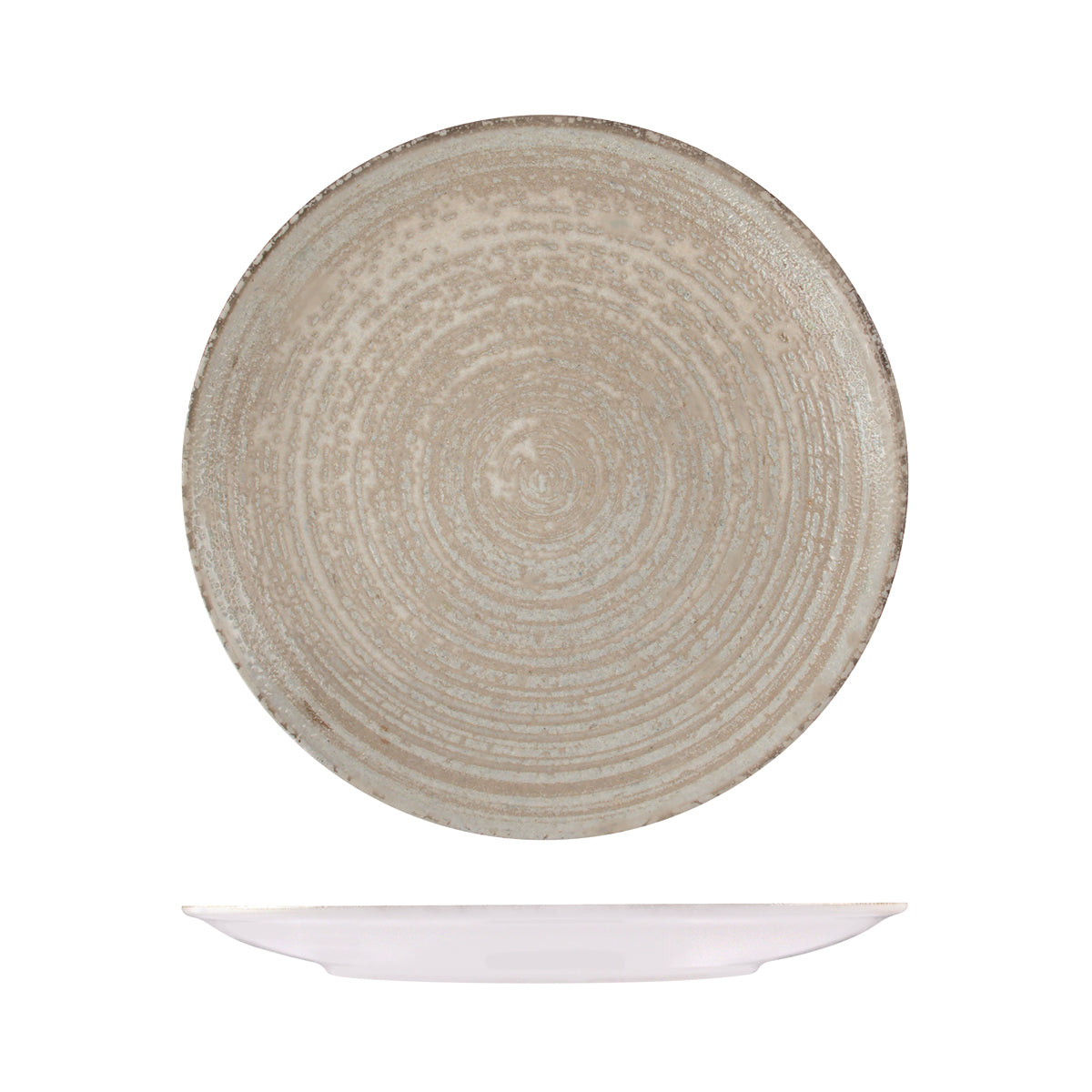 72.98810630 ID Fine Mocha Round Coupe Plate 300mm Globe Importers Adelaide Hospitality Supplies
