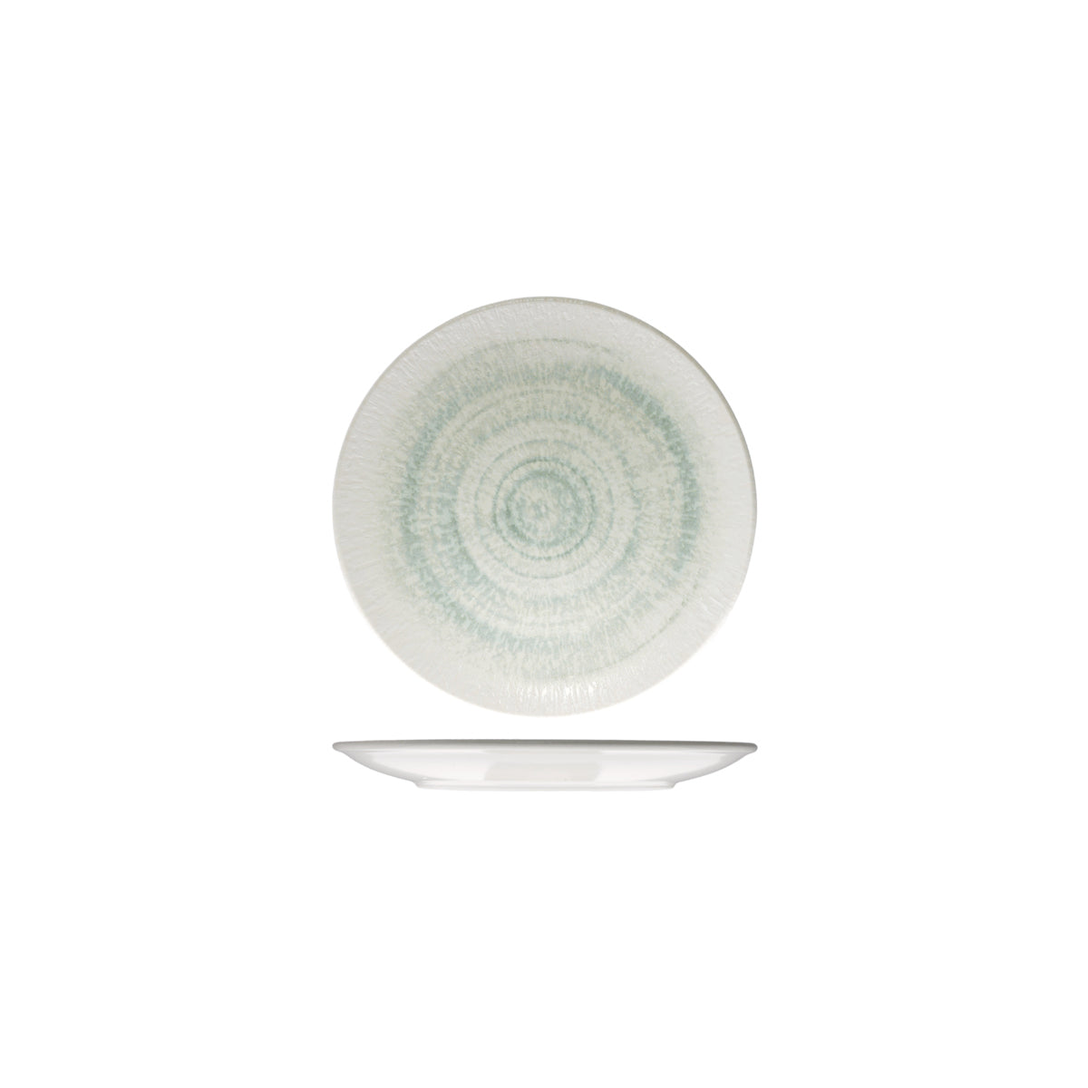 72.98820017 ID Fine Glacier Round Coupe Plate 170mm Globe Importers Adelaide Hospitality Supplies