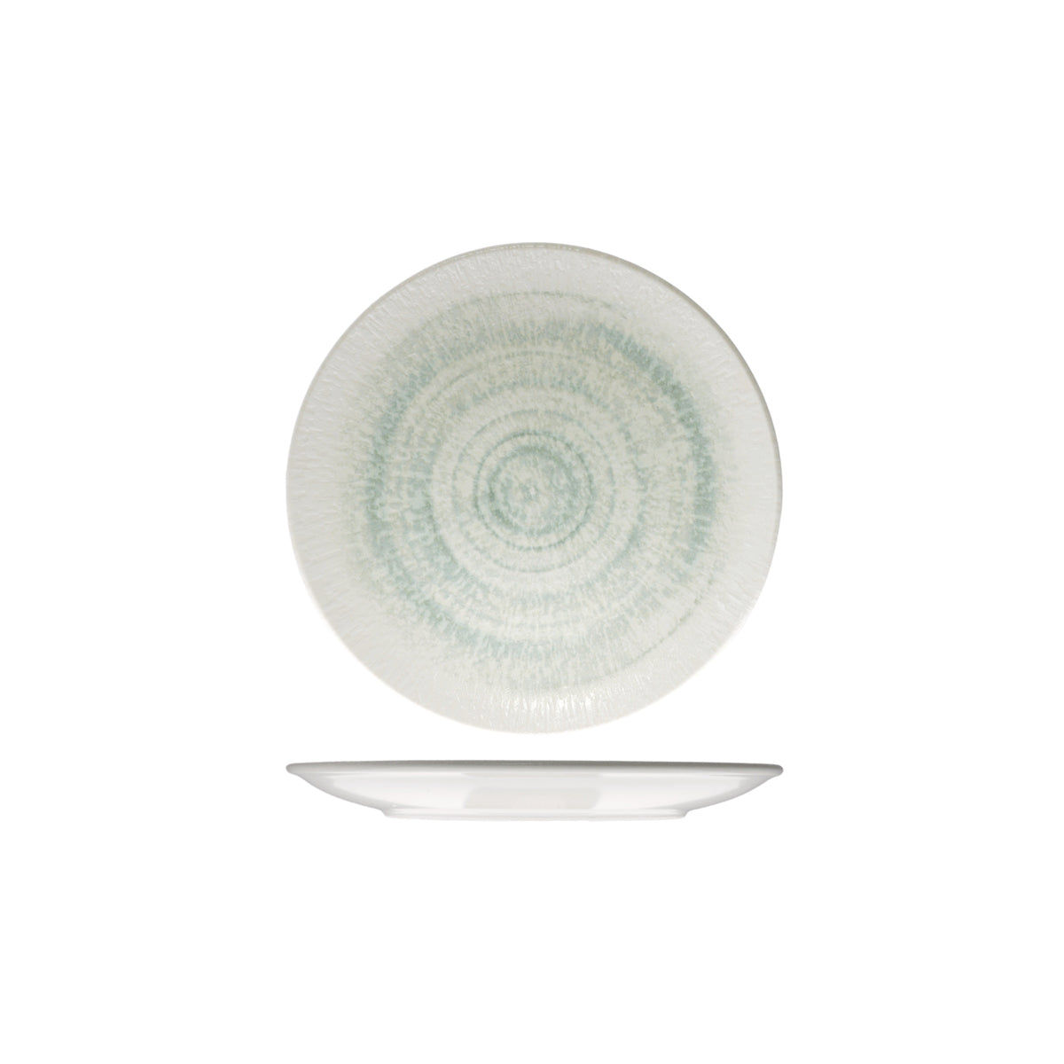 72.98820023 ID Fine Glacier Round Coupe Plate 230mm Globe Importers Adelaide Hospitality Supplies