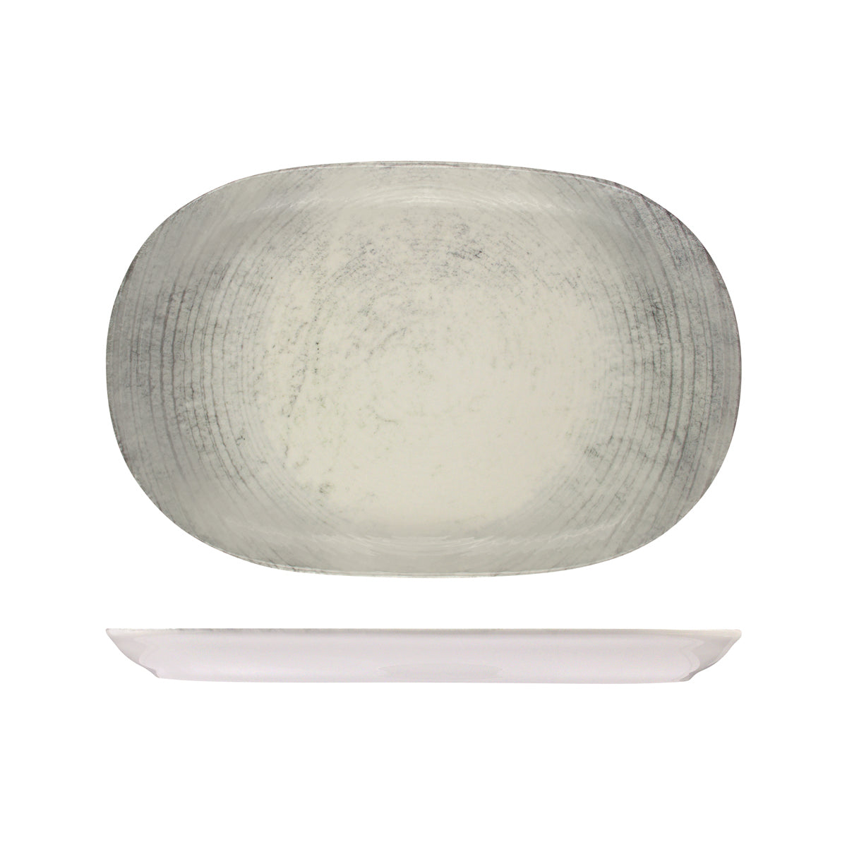 72.98820266 ID Fine Fume Oval Coupe Platter 330x210mm Globe Importers Adelaide Hospitality Supplies