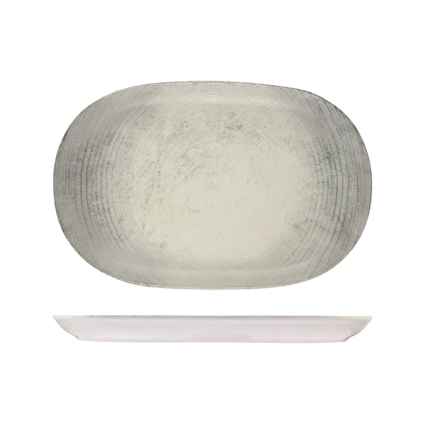 72.98820266 ID Fine Fume Oval Coupe Platter 330x210mm Globe Importers Adelaide Hospitality Supplies