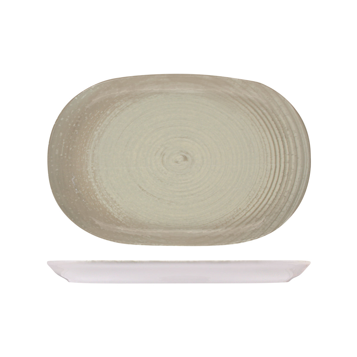 72.98820466 ID Fine Tornio Oval Coupe Platter 330x210mm Globe Importers Adelaide Hospitality Supplies