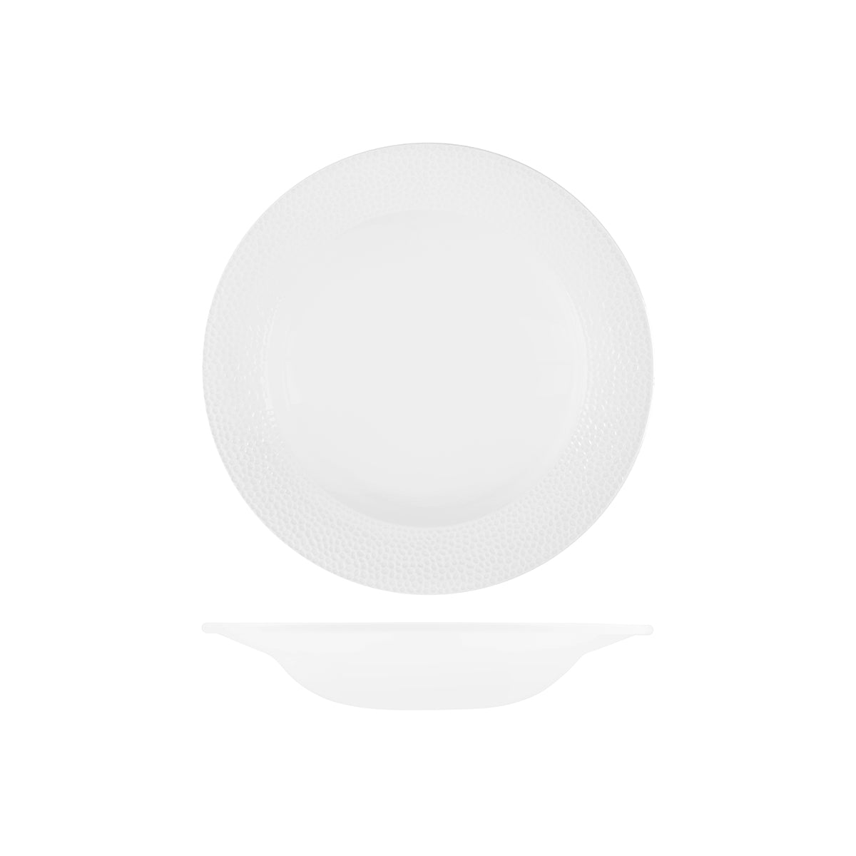 '72.9932455 Churchill Isla White Round Wide Rim Bowl 249mm / 500ml Globe Importers Adelaide Hospitality Supplies