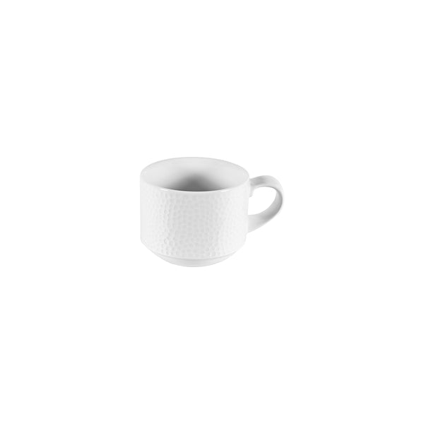 '72.9932480 Churchill Isla White Stackable Cup 220ml Globe Importers Adelaide Hospitality Supplies
