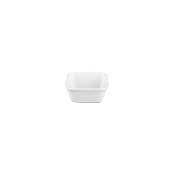 72.9961002 Churchill Cookware White Square Dish 120x120mm / 450ml Globe Importers Adelaide Hospitality Supplies
