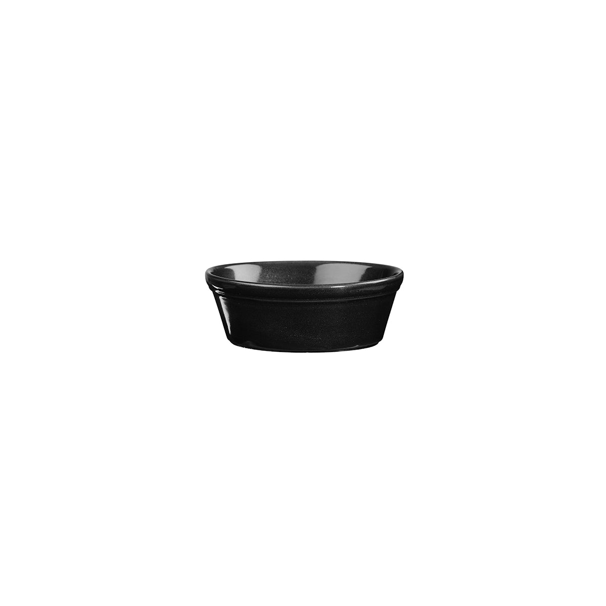 72.9961503 Churchill Cookware Black Oval Pie Dish 152x113mm / 450ml Globe Importers Adelaide Hospitality Supplies