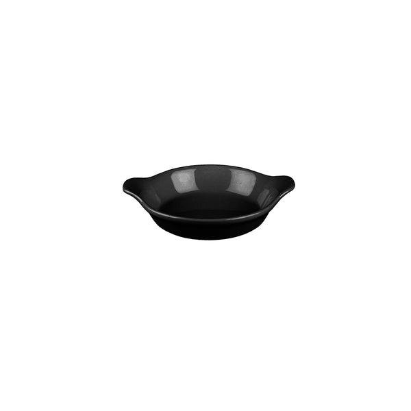 72.9961505 Churchill Cookware Black Round Gratin 175mm / 590ml Globe Importers Adelaide Hospitality Supplies