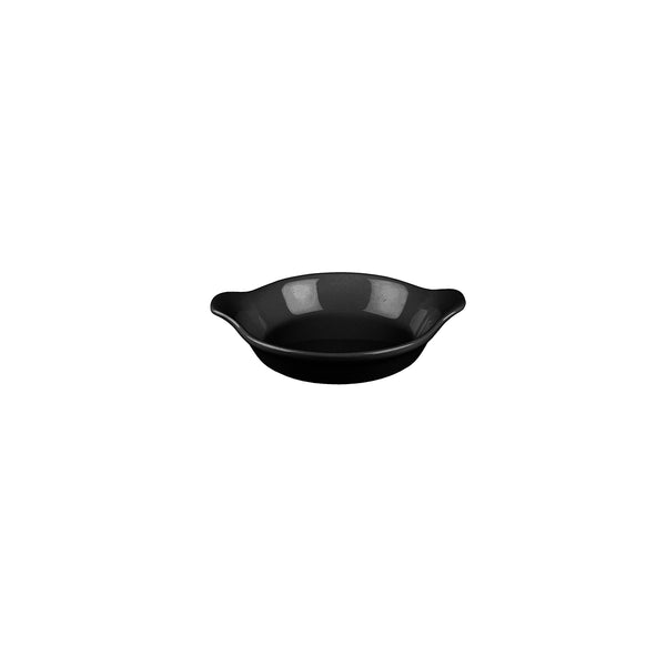 72.9961507 Churchill Cookware Black Round Gratin 150mm / 300ml Globe Importers Adelaide Hospitality Supplies
