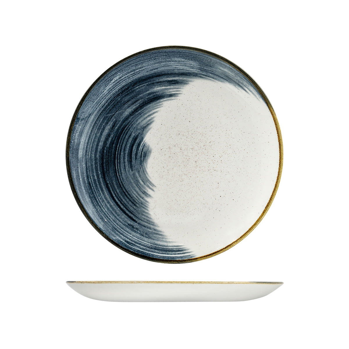 72.9973126.AB Churchill Studio Prints Accents Blueberry Round Coupe Plate 260mm Globe Importers Adelaide Hospitality Supplies
