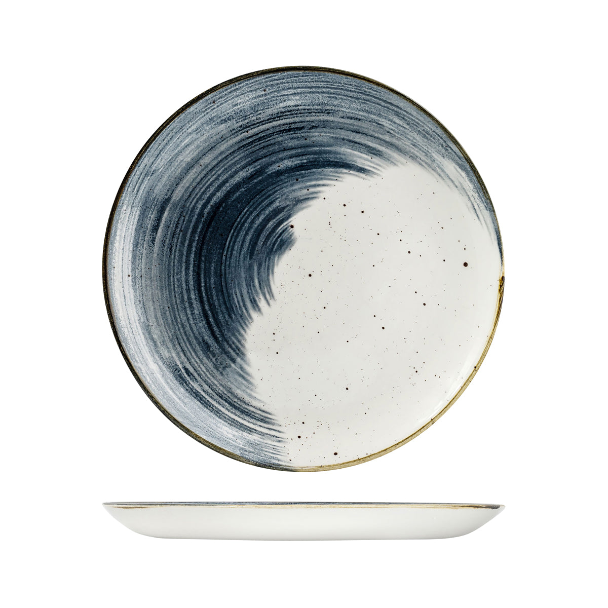 72.9973129.AB Churchill Studio Prints Accents Blueberry Round Coupe Plate 288mm Globe Importers Adelaide Hospitality Supplies