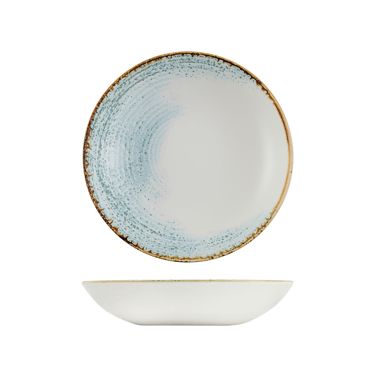 72.9973225.AA Churchill Studio Prints Accents Aquamarine Round Coupe Bowl 248mm / 1136ml Globe Importers Adelaide Hospitality Supplies