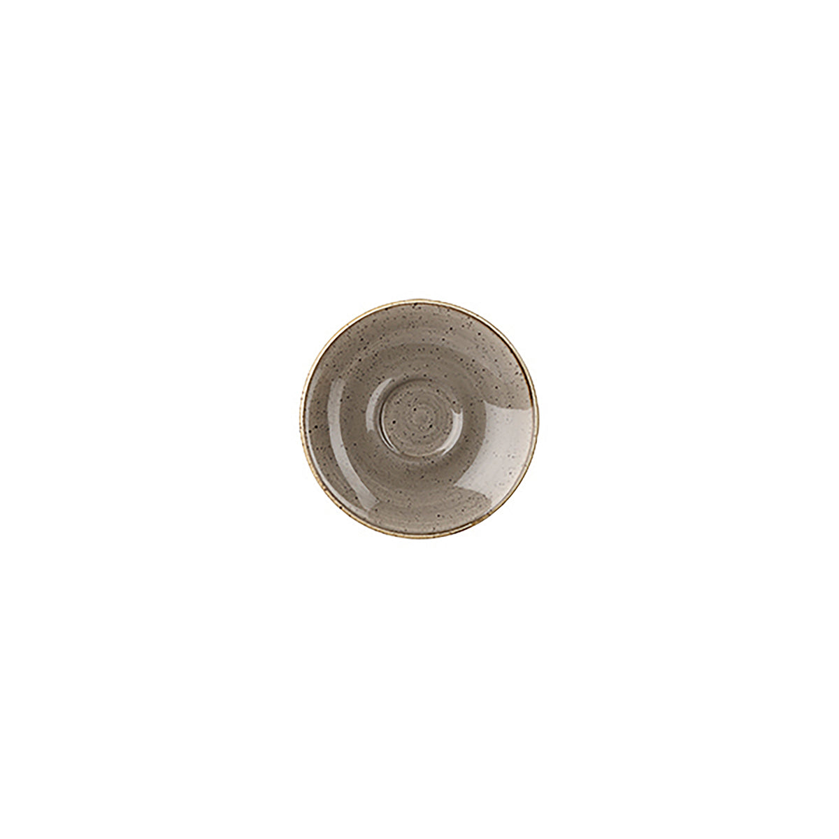 72.9975023.P Churchill Stonecast Peppercorn Grey Espresso Saucer 118mm Globe Importers Adelaide Hospitality Supplies