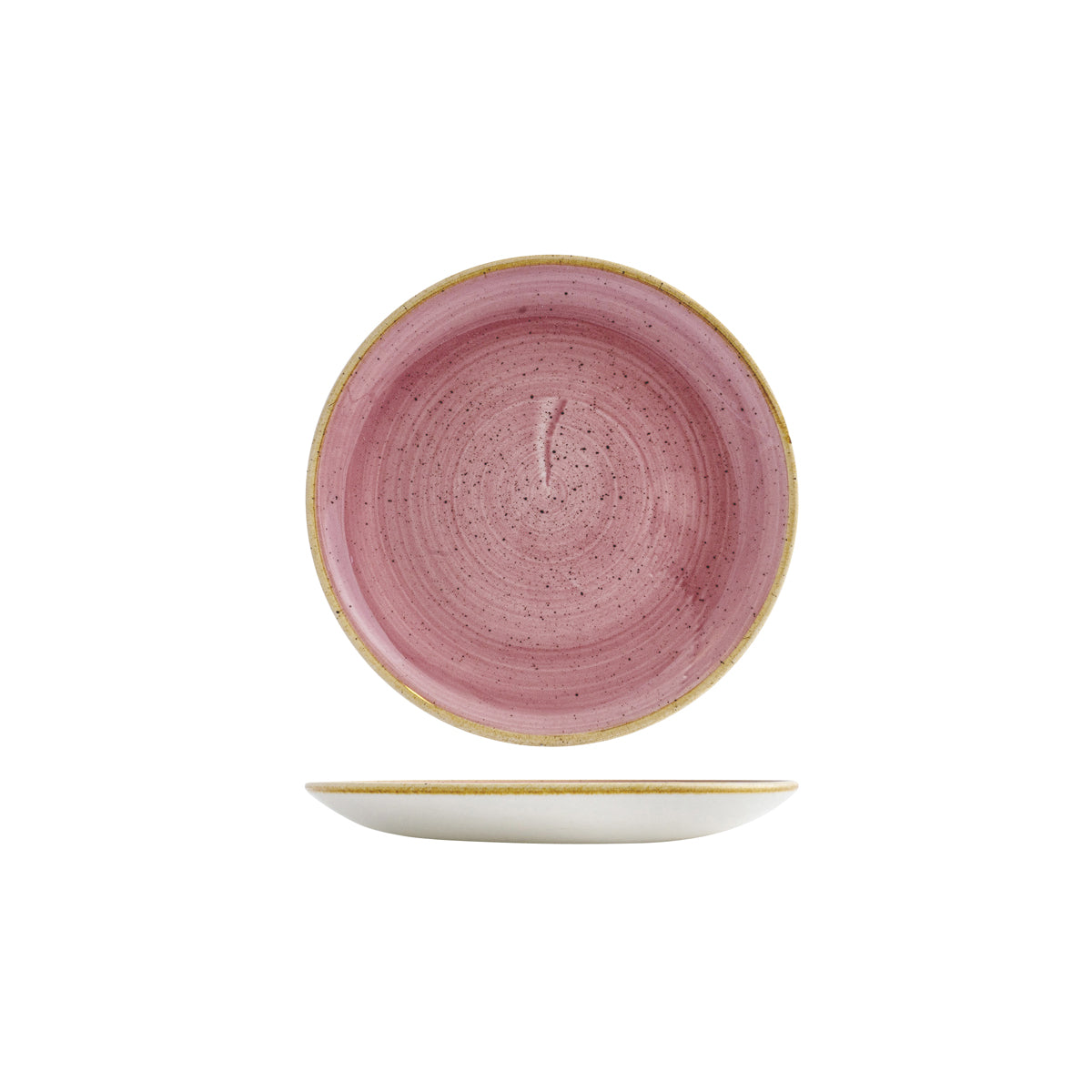 72.9975116.PK Churchill Stonecast Petal Pink Round Coupe Plate 165mm Globe Importers Adelaide Hospitality Supplies